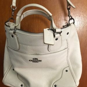 Coach bag cross body off white